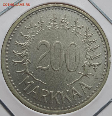 Финляндия 200 марок 1956г, до 19.06 22:00 мск - 1