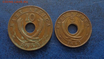 Бр. Восточная Африка 10 центов 1941 и 5 центов 1942 до 17.06 - DSC00140.JPG
