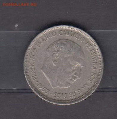 ИСпания 1957(68) 5 песет до 20 06 - 74а