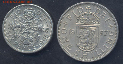 Британия 6 пенсов 1965 г. 19.06.2025 г. 22 -00 МСК. - Британия
