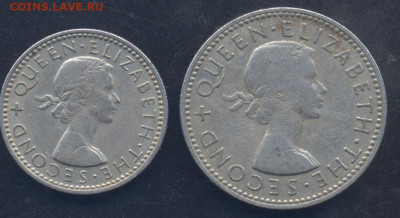 Новая Зеландия 6 пенсов 1961 г. 19.06.2025 г. 22 -00 МСК. - Н.З. 6 пенсов1