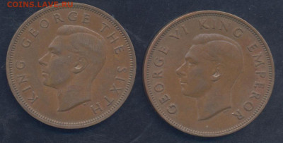 Новая Зеландия 1 пенни 1947 г.  19.06.2025 г. 22 -00 МСК. - Н.З. пенни1