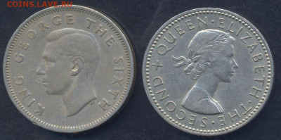 Новая Зеландия 1 шиллинг 1962 г. 19.06.2025 г. 22 -00 МСК. - Н.З. шиллинг1