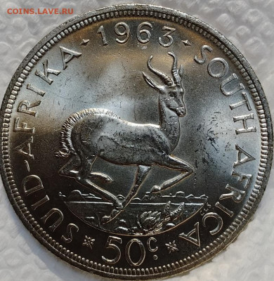 ЮАР 50 центов 1963 UNC до 22,06 - IMG_20250618_124558_686