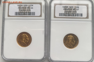 10 марок 1872 г А Пруссия NGC ms66 и ms67 - IMG_7671