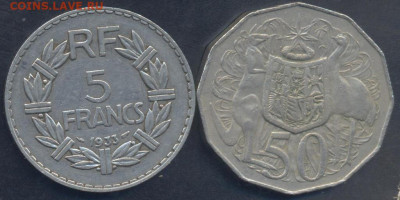 Франция 5 франков 1933 г. 23.06.2025 г. 22 -00 МСК. - Австралия