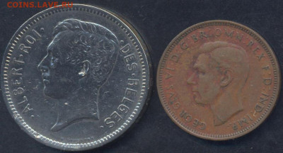 Бельгия 5 франков 1931 г.  23.06.2025 г. 22 -00 МСК. - Бельгия1