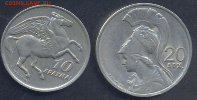 Греция 10 драхм 1973 г.  23.06.2025 г. 22 -00 МСК. - Греция1