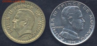 Монако 1 франк 1945 г.  23.06.2025 г. 22 -00 МСК. - Монако1