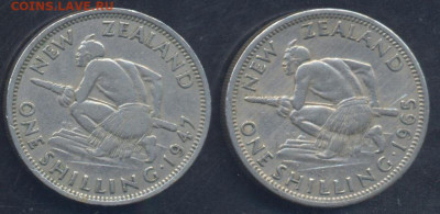 Новая Зеландия 1 шиллинг 1947 г. 23.06.2025 г. 22 -00 МСК. - Н. Зеландия шиллинг2