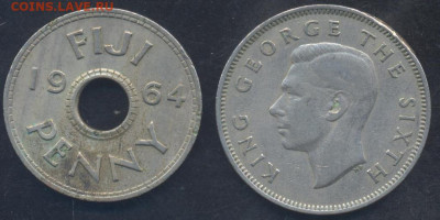 Новая Зеландия флорин 1948 г. 23.06.2025 г. 22 -00 МСК. - Фиджи1