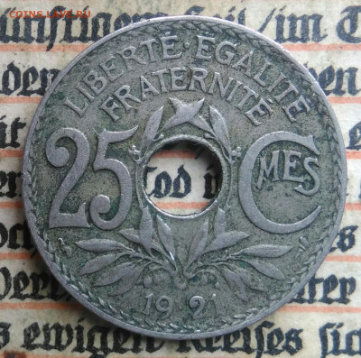 Франция 25 сантимов 1921 года до 24.06.2025 - IMG_20250618_194035