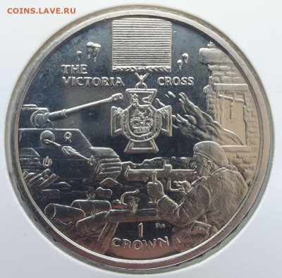 о.Мэн 1 крона 2004г Награды-Крест Викт., до 26.06 22:00 мск - 1