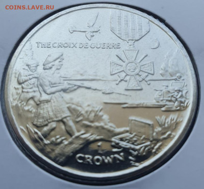 о.Мэн 1 крона 2005г Награды-ФранцКрест, до 26.06 22:00 мск - 2