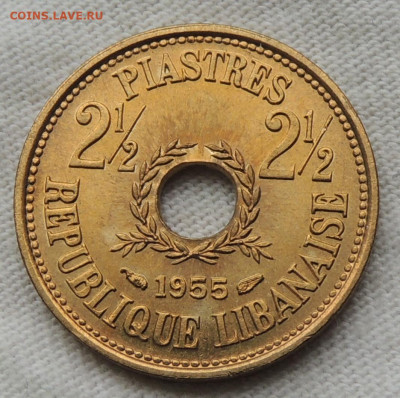 Ливан 2½ пиастра 1955 до 25.06.2025 - Ливан 2½ пиастра 55.JPG