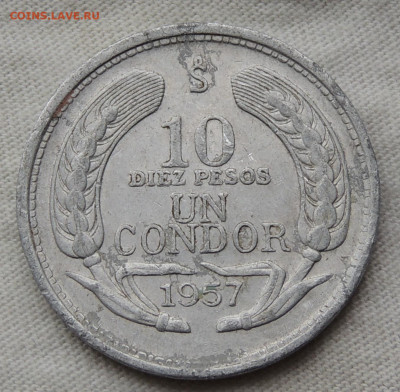 Чили 10 песо 1957 до 25.06.2025 - Чили 10 песо 57.JPG