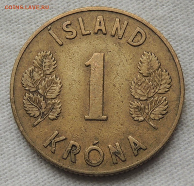 Исландия 1 крона 1946 до 29.06.2025 - Исландия 1 крона 46.JPG
