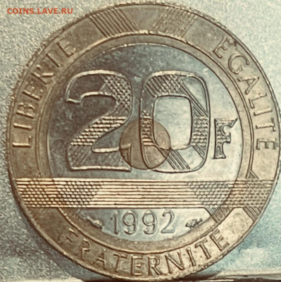 Франция 20 франков 1992 г (три-металл) До 22-00 Мск - FullSizeRender - 2025-06-24T134450.829