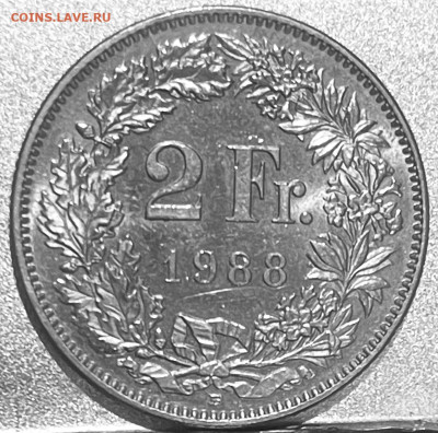 Швейцария 2 франка 1988 г До 27.06.В 22-00 МСК - FullSizeRender - 2025-06-24T143219.720