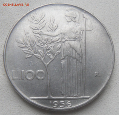 Италия 100 лир 1956 г. - SAM_6626.JPG