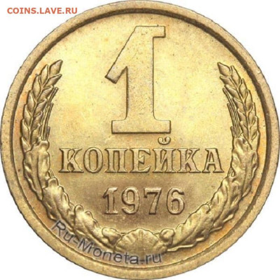 Две копеечные монеты СССР 1991 л разные. - 1-kopeyka-1976