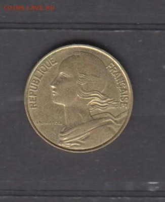 Франция 1997 10 сантимов до 01 07 - 653а