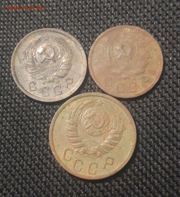 СССР 10 копеек 1936 г. - 2 шт. 15 копеек 1940 г. До 03.07 - 20250625_225319