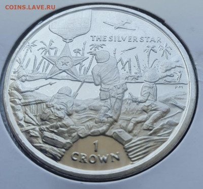 о.Мэн 1 крона 2004г Награды-СеребЗвезда, до 03.07 22:00 мск - 2