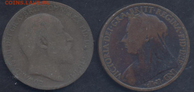 Британия 1 пенни 1896 г. 30.06.2025 г. 22 -00 МСК. - Британия