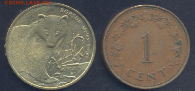 Мальта 1 цент 1972 г.30.06.2025 г. 22 -00 МСК. - Польша
