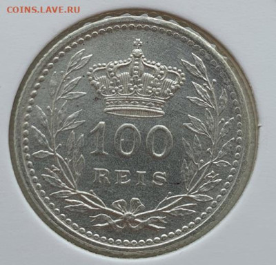 Португалия 100 реалов (рейс) 1910г,до 03.07 22:00 мск - 1