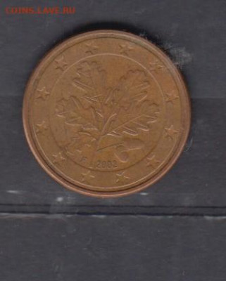 ФРГ 2002 5 центов F до 04 07 - 87