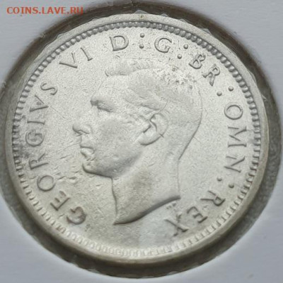 Великобритания 3 пенса 1938г, до 03.07 22:00 мск - 2