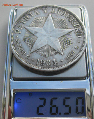 1 песо 1934 Куба - IMG_3006.JPG