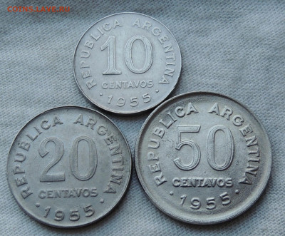 Аргентина погодовка 3 монеты 1955 до 3.07.2025 - Аргентина 1955 х3.JPG