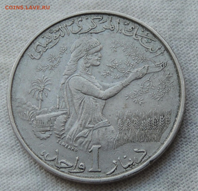 Тунис 1 динар 1976 №2 до 3.07.2025 - Тунис 1 динар 1976.JPG