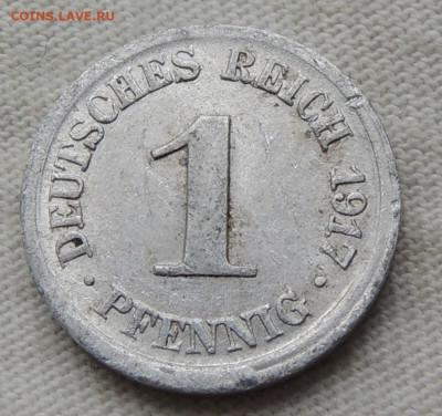 Германия 1 пфенниг 1917 №2 до 3.07.2025 - Германия 1 пфенниг 1917.2.JPG