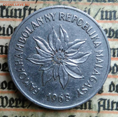 Мадагаскар 5 франков 1968 года до 04.07.2025 - IMG_20250630_222318