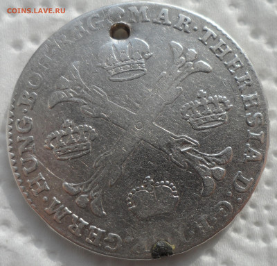 1 кроненталер (Австрийские Нидерланды, 1768 год) на брелок - SAM_0252.JPG