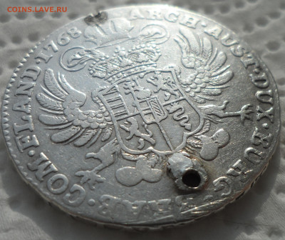 1 кроненталер (Австрийские Нидерланды, 1768 год) на брелок - SAM_0251.JPG