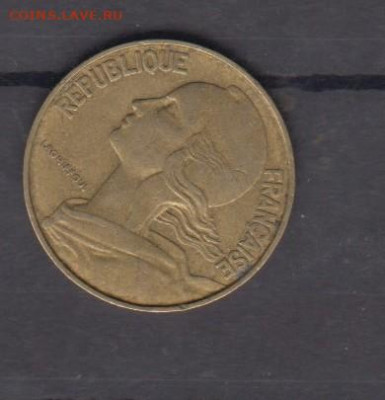 Франция 1968 20 сантимов до 10 07 - 581а