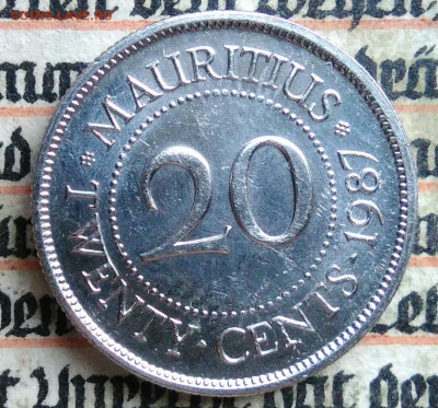 Маврикий 20 центов 1987 года до 14.07.2025 - IMG_20250707_152830