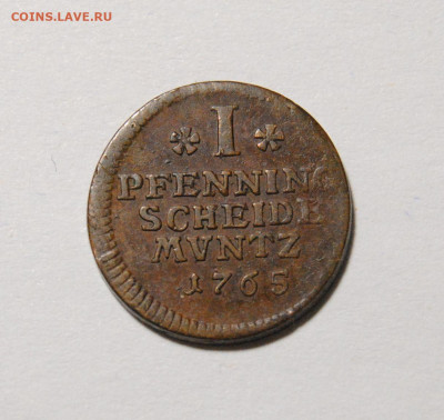 1 пфенниг 1765 год Германия до 11.07.2025 в 22-00 мск - DSC_0240