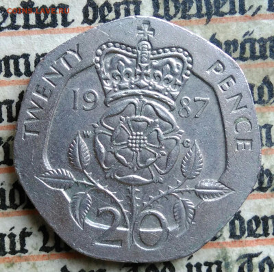 Великобритания 20 пенсов 1987 года до 14.07.2025 - IMG_20250711_003647