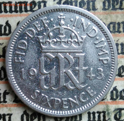 Великобритания 6 пенсов 1943 года до 14.07.2025 - IMG_20250709_223227