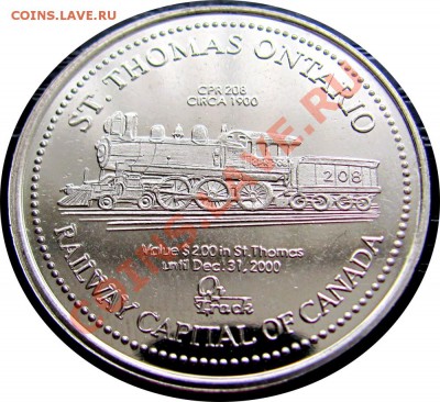 G82 Жетон Канада Railways, Ontario до 21.02 в 22°° - G82 Token Railways_2