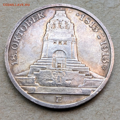 Саксония 3 марки 1913 Битва народов до 22-00 16.07 - PXL_20250709_043411490~2