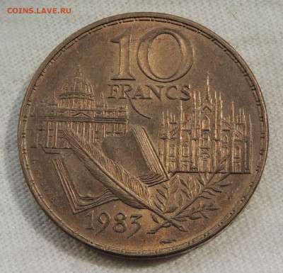 Франция 10 франков 1983 юбил. до 16.07.2025 - Франция 10 франков 83.JPG