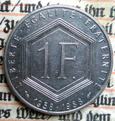 Франция 1 франк 1988 года до 21.07.2025 - IMG_20250714_214706