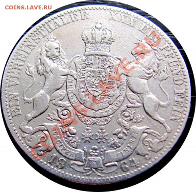 1 Талер 1864 Ганновер, оценка - 1864 1 Thaler Hannover_2
